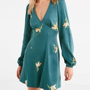 UO Isabel Empire Waist Mini Dress